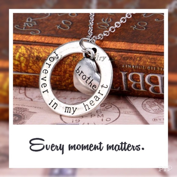 (2) Brother - Forever in My Heart Necklaces - Picture 1 of 2